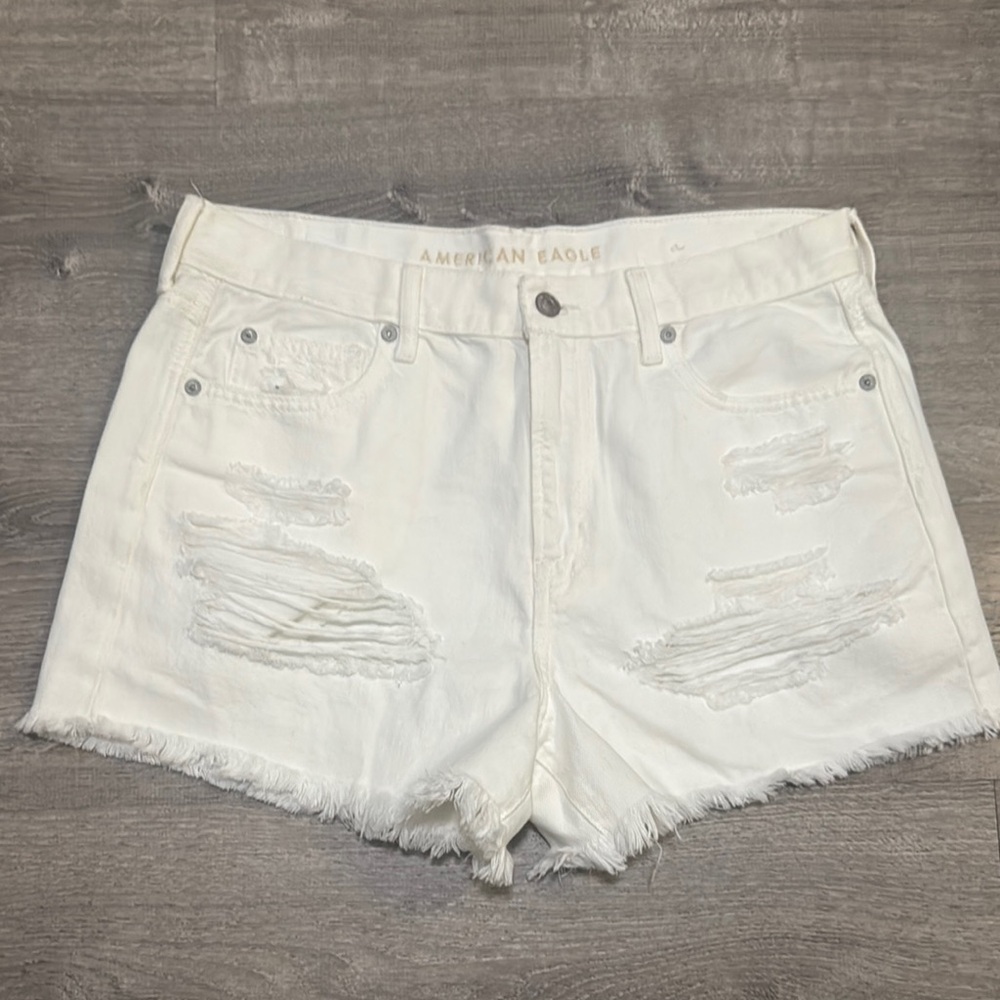 American Eagle Outfitters Women's White Denim Shorts